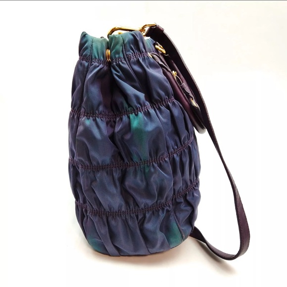 PRADA Tessuto Nylon Gaufre Tote PURPLE 💟💟 - Picture 11 of 11